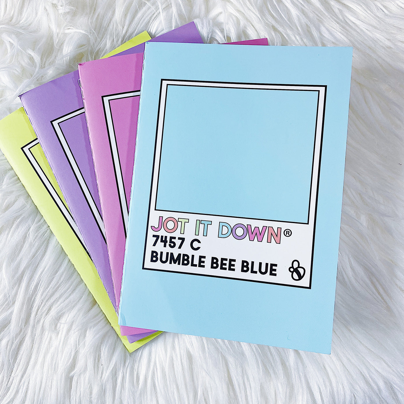 Jot It Down Bumble Bee Blue B6 Notebook | Lined Notes