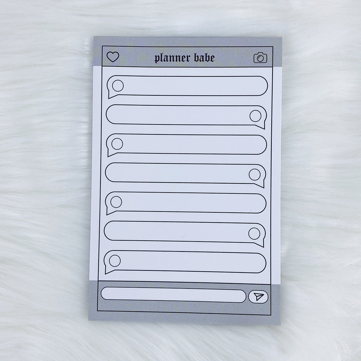 Planner Babe Text Notepad | 4x6 + 25 Sheets