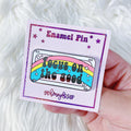 Focus on the Good Enamel Pin