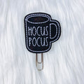 Negro + Blanco Hocus Pocus Taza Feltie Planner Clip