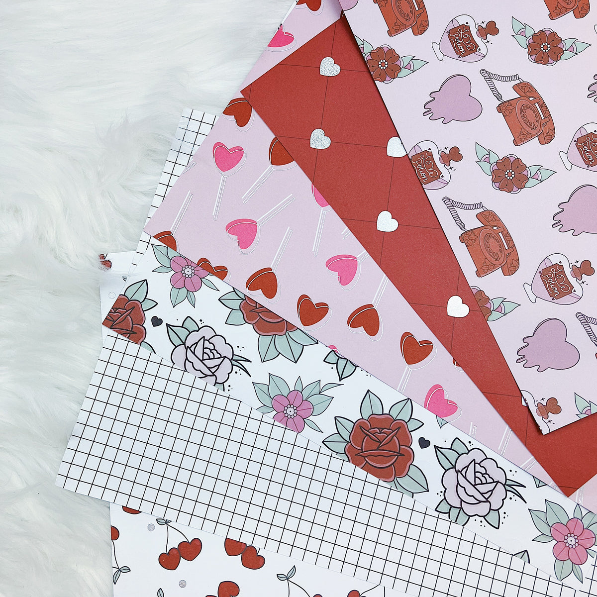 Cherry Pie Papers + Acetate + Vellum | Pixie Holo Foiled