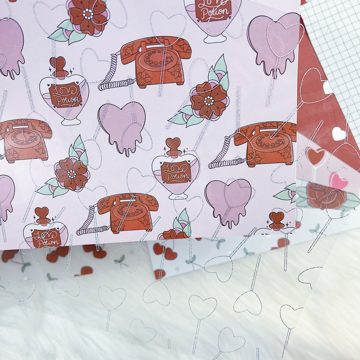 Cherry Pie Papers + Acetate + Vellum | Pixie Holo Foiled