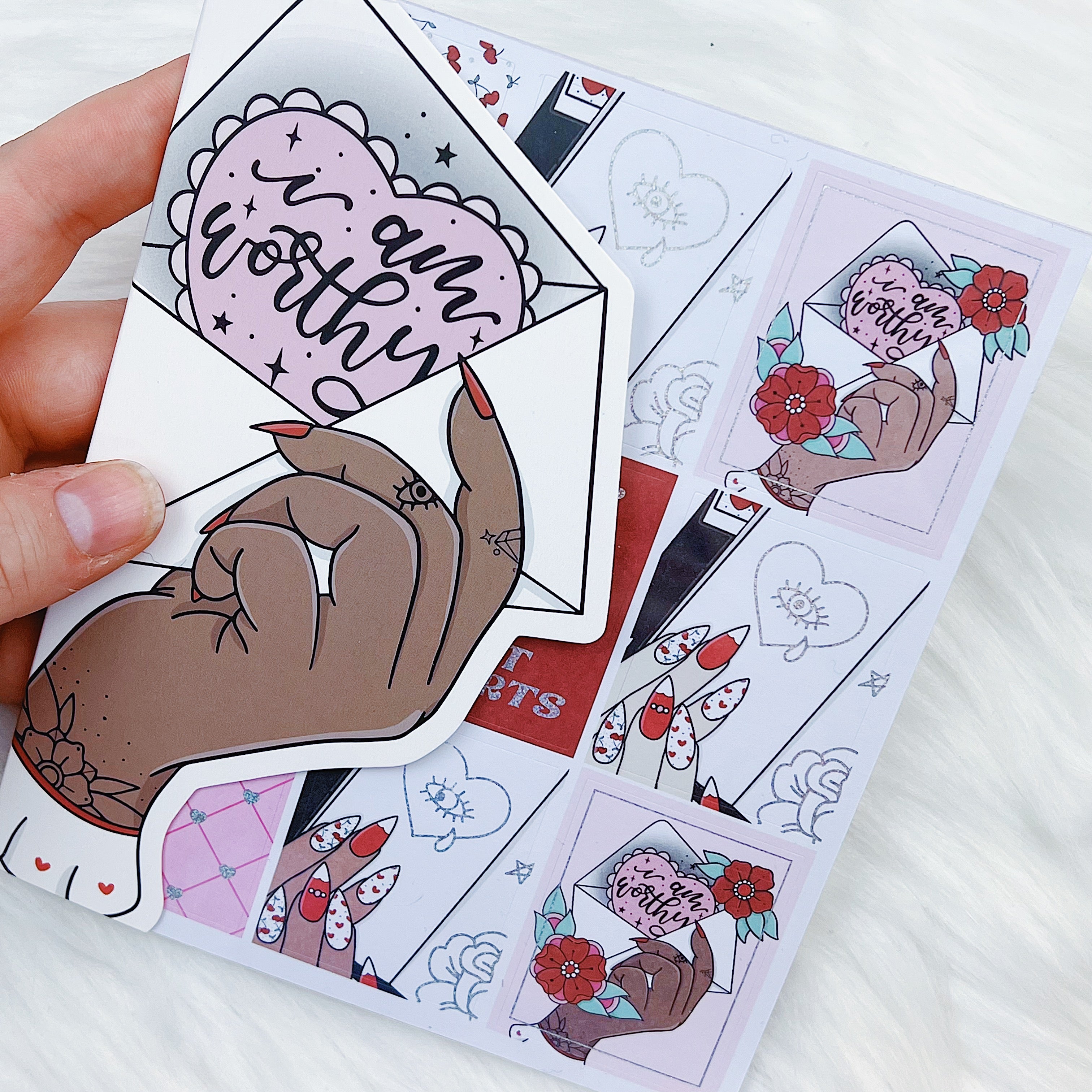 Cherry Pie Sticker Book | Matte Sticker Paper | 10 Pages | Pixie Holo ...