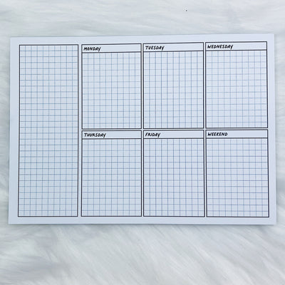 Weekly Grid 5x7 Notepad