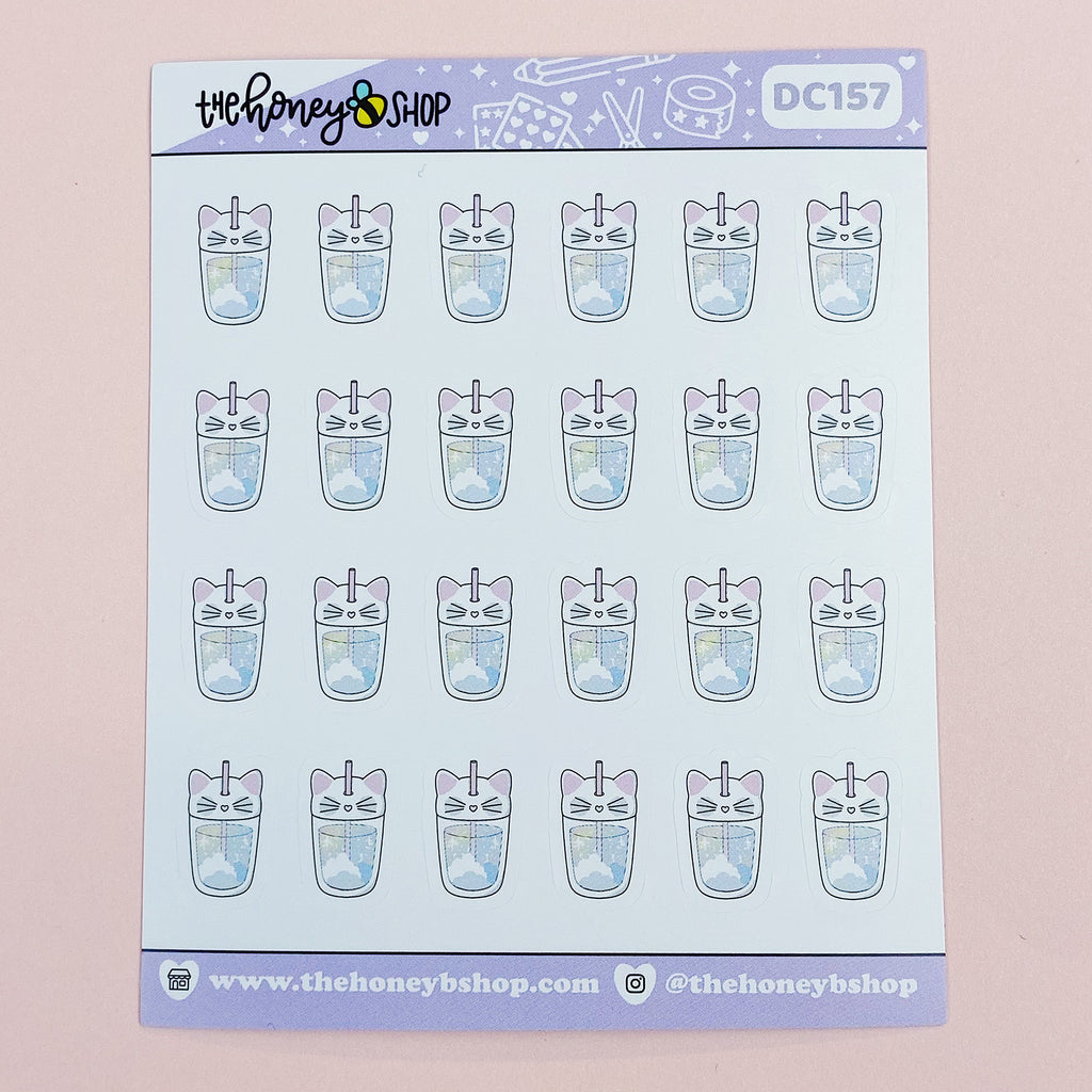 Kawaii Kitten Cup Doodle Sticker