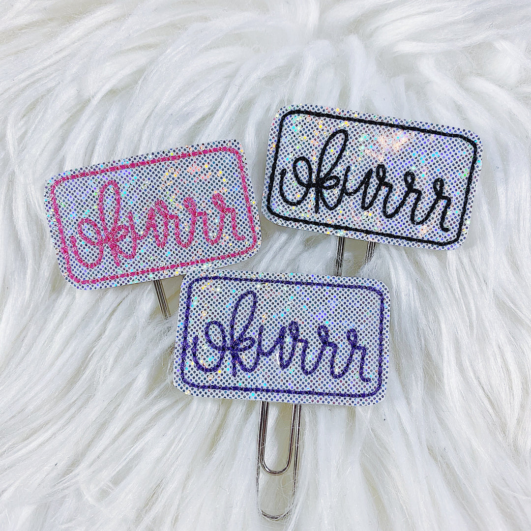 Okurrr Feltie Planner Clip | Choose Your Color