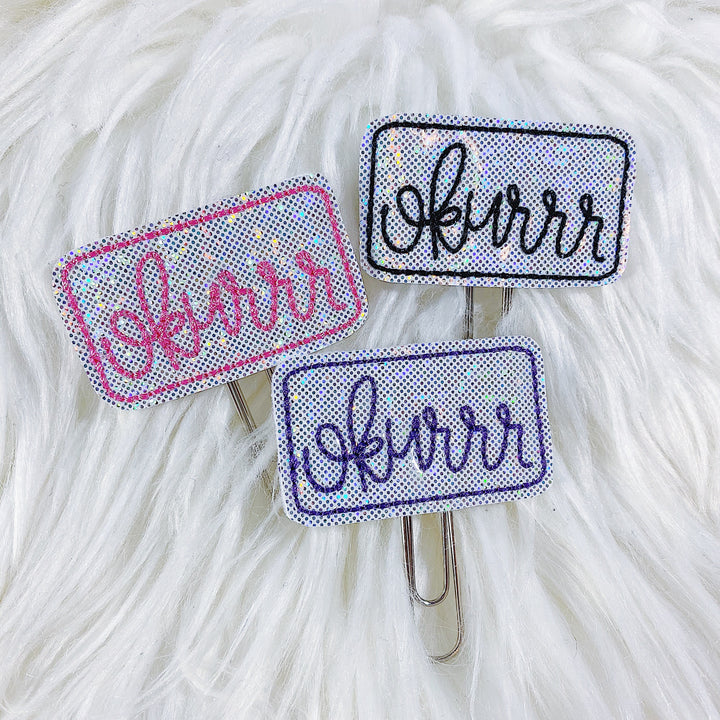 Okurrr Feltie Planner Clip | Choose Your Color