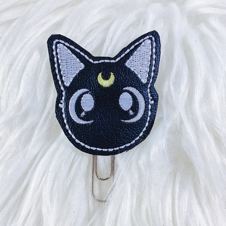 Luna Cat Feltie Planner Clip