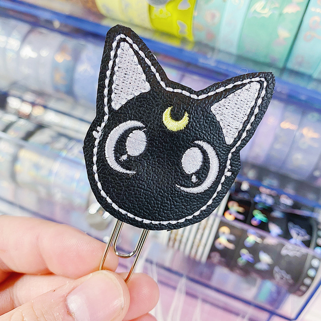 Luna Cat Feltie Planner Clip