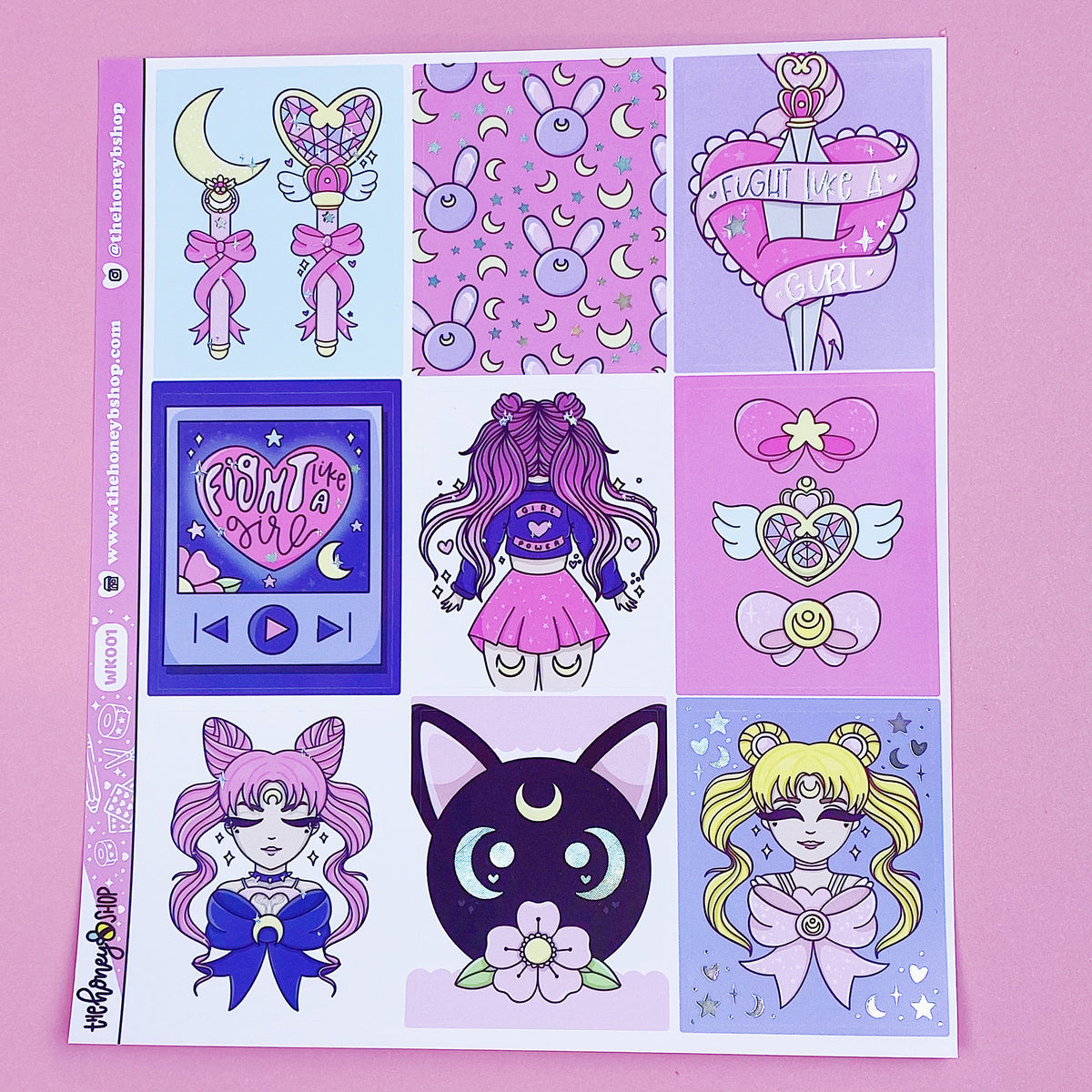Fight Like A Girl Weekly Kit | Holographic Foil | TheHoneyBShop