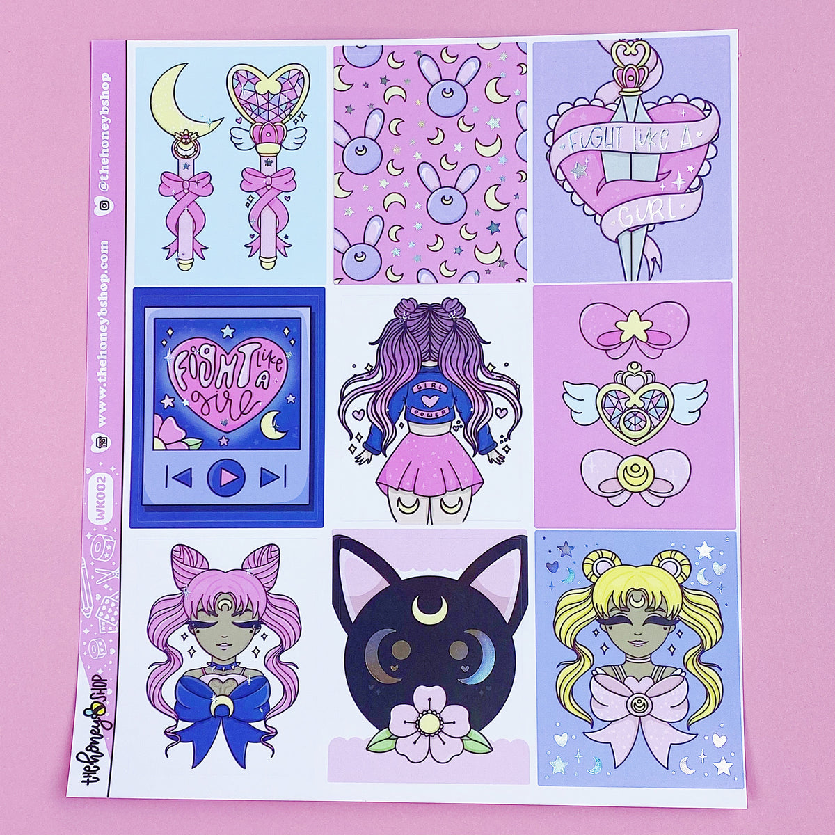 Fight Like A Girl Weekly Kit | Holographic Foil | TheHoneyBShop