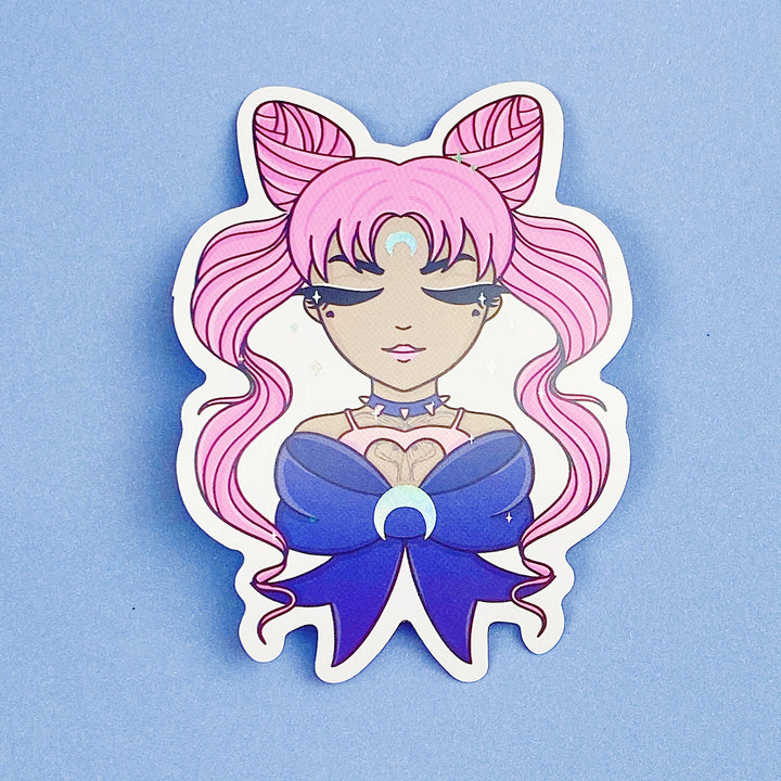 Wicked Lady Babe Vinyl Die Cut | Holo Foil | Choose your Skin Tone!