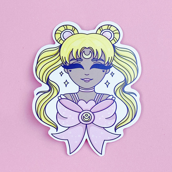 Pastel Moon Babe Vinyl Die Cut | Choose your Skin Tone!