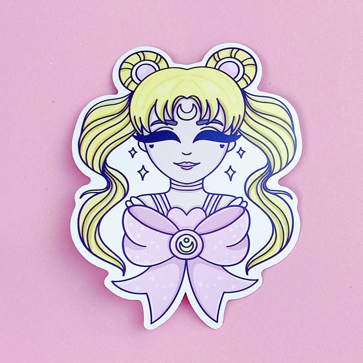 Pastel Moon Babe Vinyl Die Cut | Choose your Skin Tone!