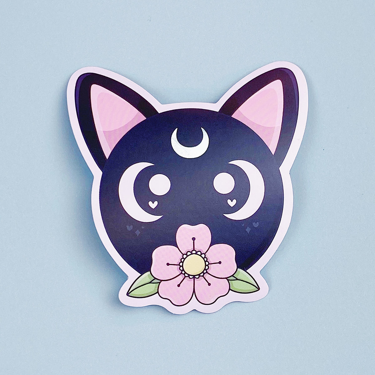 Luna Vinyl Sticker Die Cut | Holo Foil