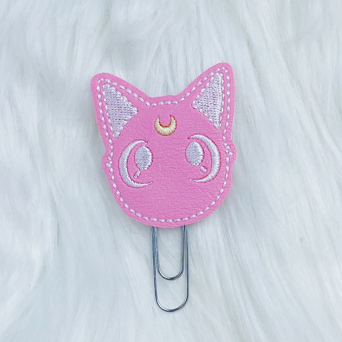 Pink Luna Feltie Planner Clip