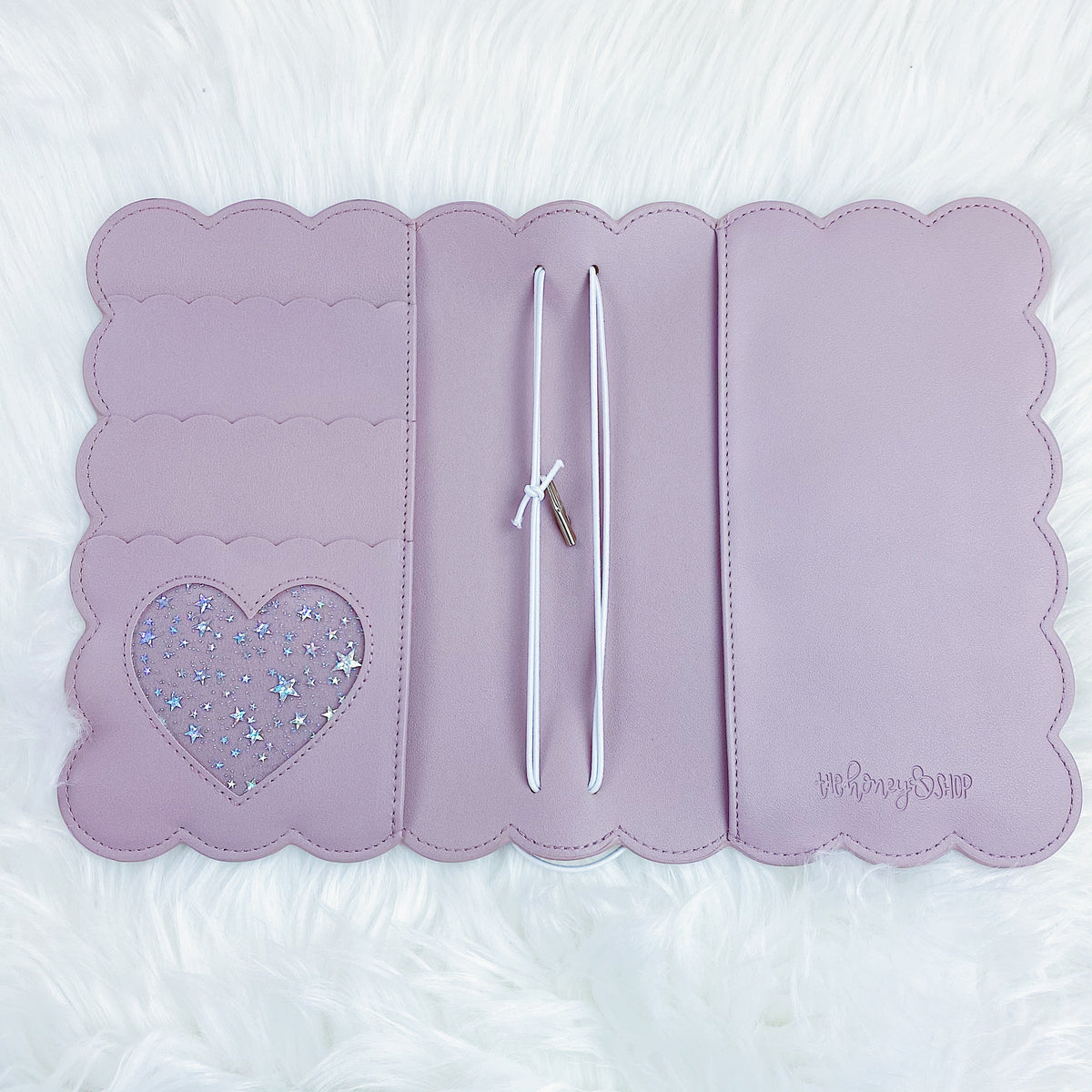 Mauve Scalloped B6 Traveler's Notebook | TheHoneyBShop