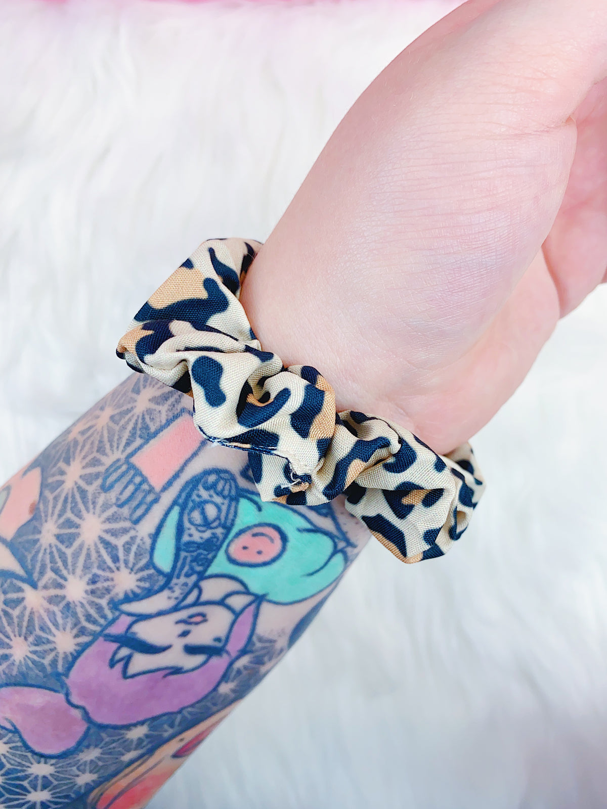 Cheetah Print Scrunchie