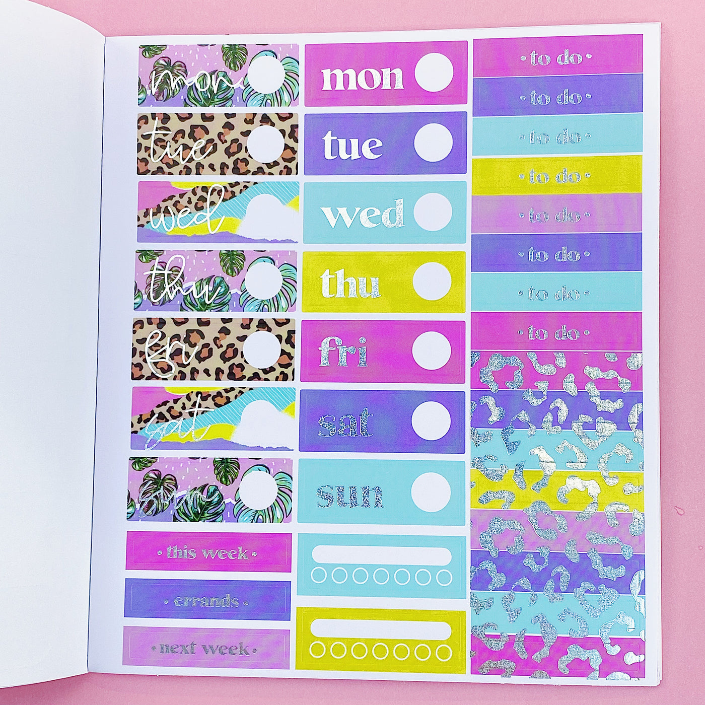 Hot Babe Summer Sticker Book | 10 Pages | Holo Foiled + Holographic Overlay