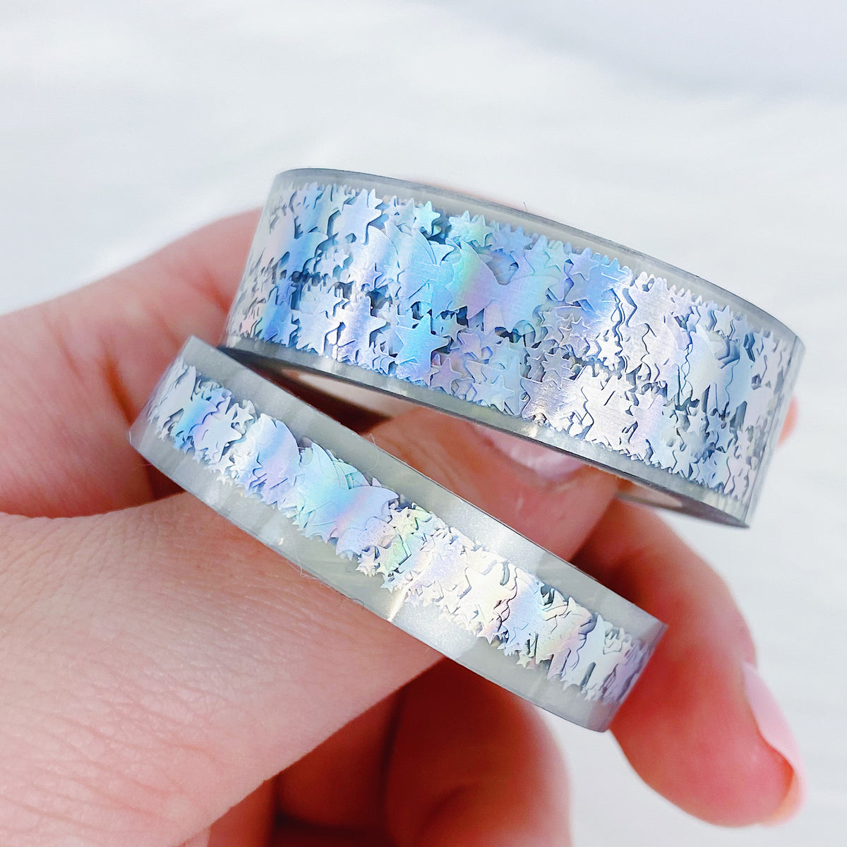 Clear Holo Bat Bow Magic Washi Bundle