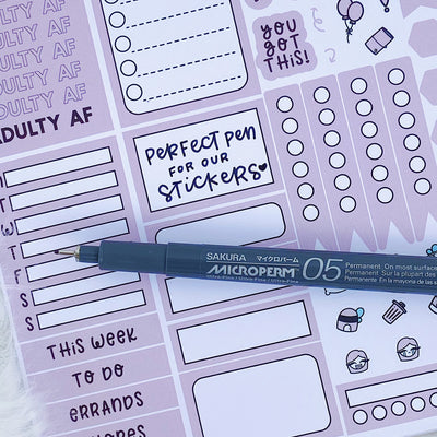 Sakura Microperm 05 Permanent Pen | PERFECT For Babe Box Stickers