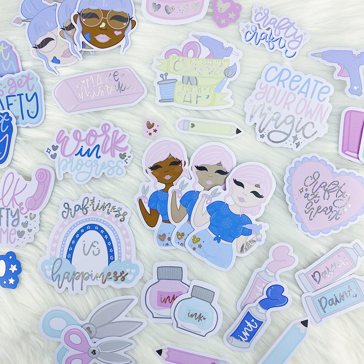Crafty at Heart Die Cut Pack | Star Holo Foiled | ALL Skin Tones Included