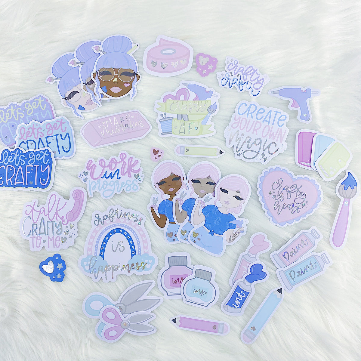Crafty at Heart Die Cut Pack | Star Holo Foiled | ALL Skin Tones Included