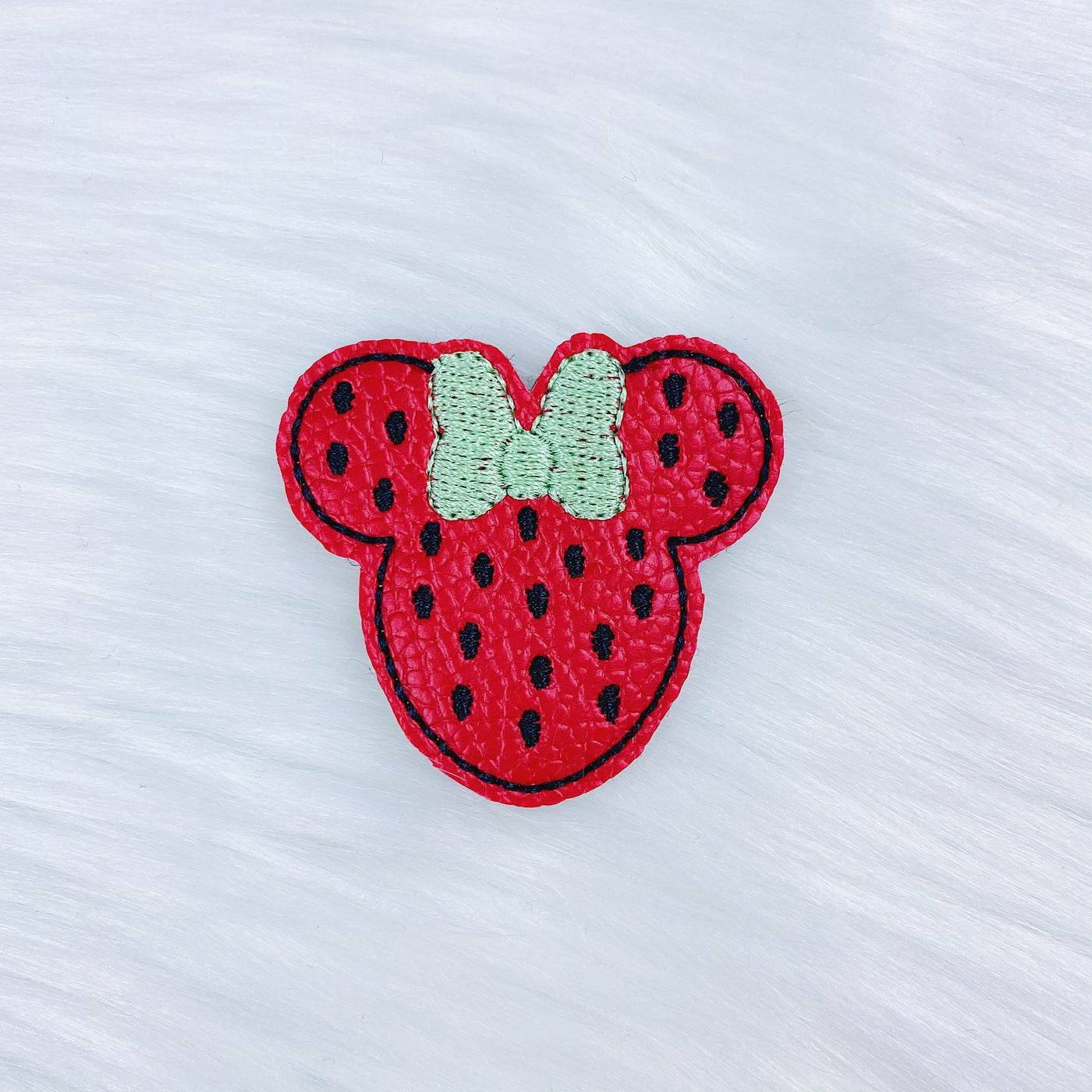 Strawberry Mouse Feltie | CHOOSE YOUR HARDWARE