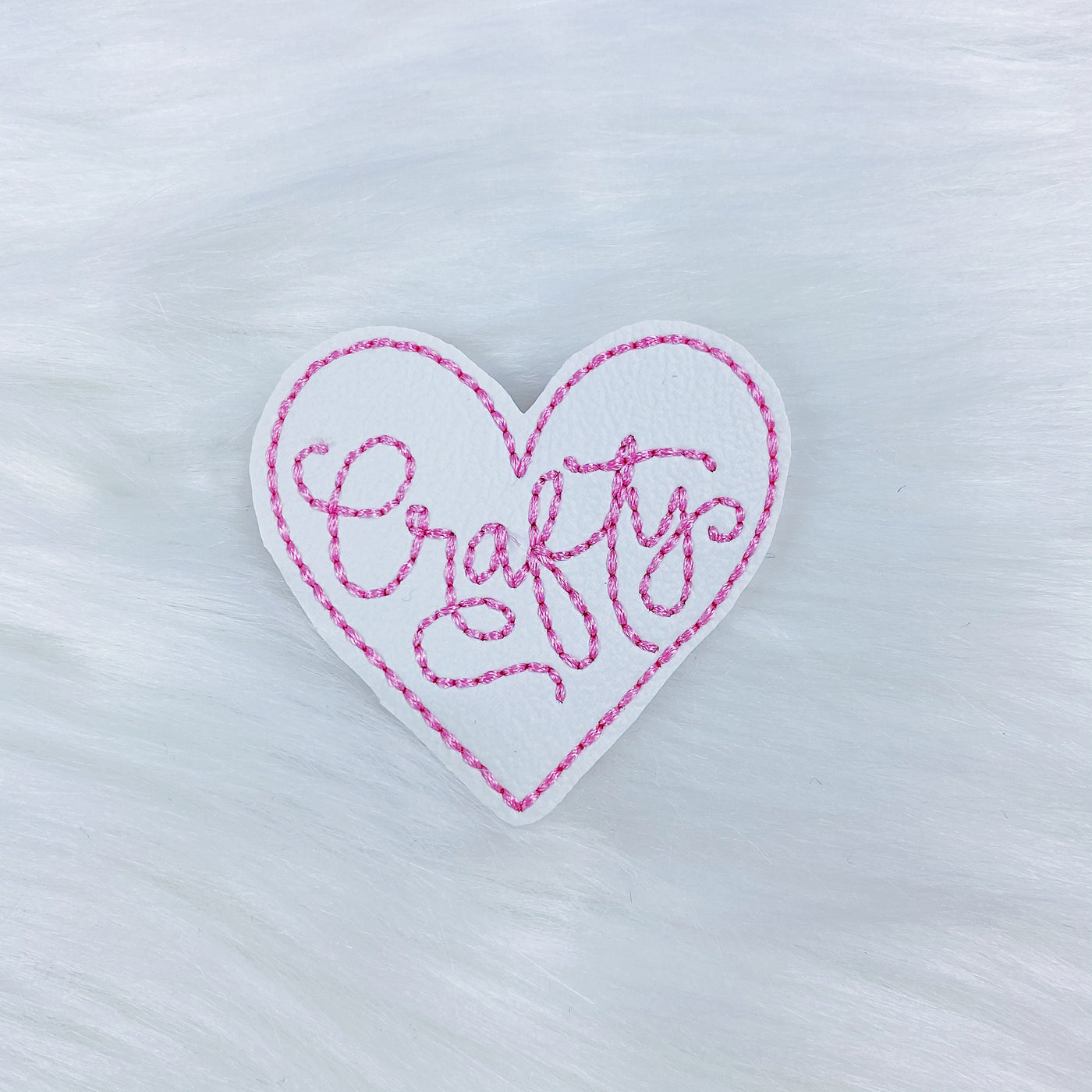 Crafty with Pink Stitching FeltieE