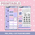 Kit mensual imprimible de In The Stars | Planificador BEE6 PRT | Pegatinas imprimibles del planificador