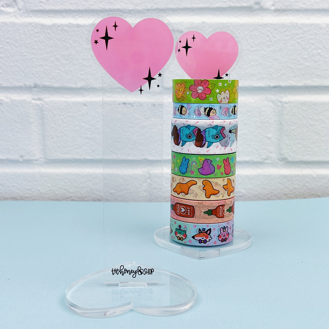 Heart + Sparkle Washi Stand | Includes Base + Stand