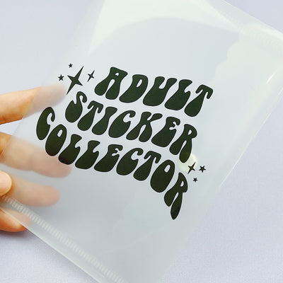 Adult Sticker Collector Clear Envelope | B6 Size Envelope