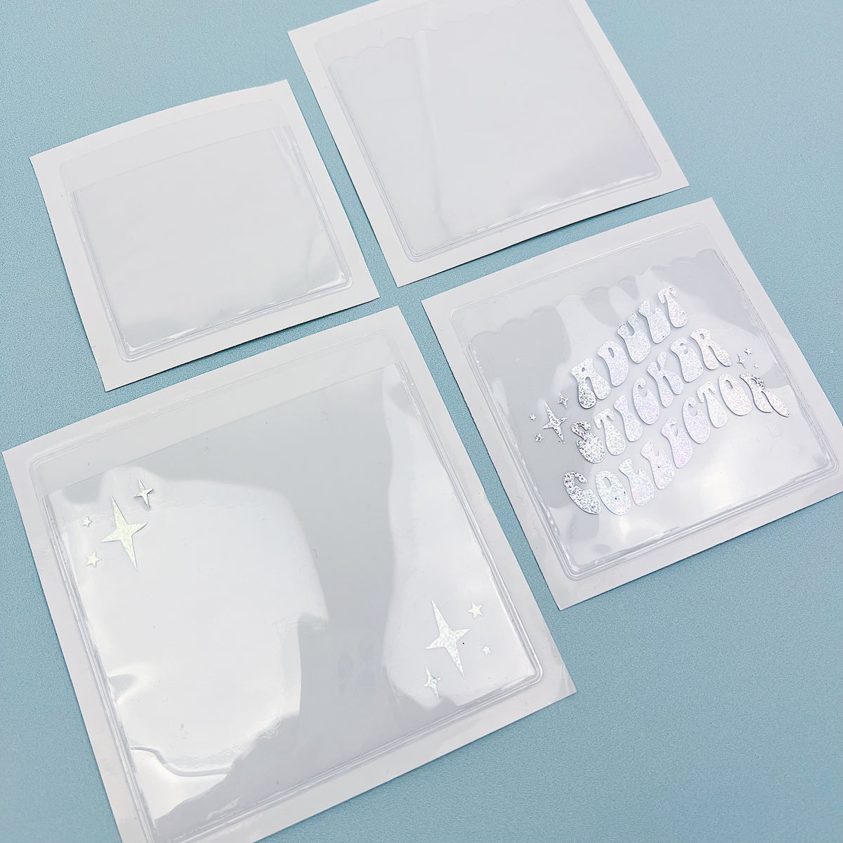 Planner Stash Adhesive Pockets | Bundle of FOUR | Pixie Holo Foiled