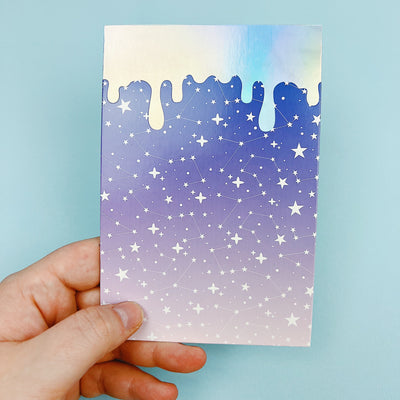 Space Drip Journaling Card | Holo Foil
