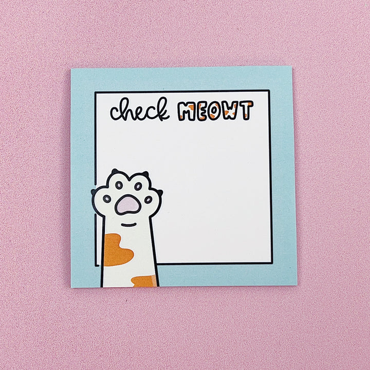 Check Meowt Sticky Note | 3x3