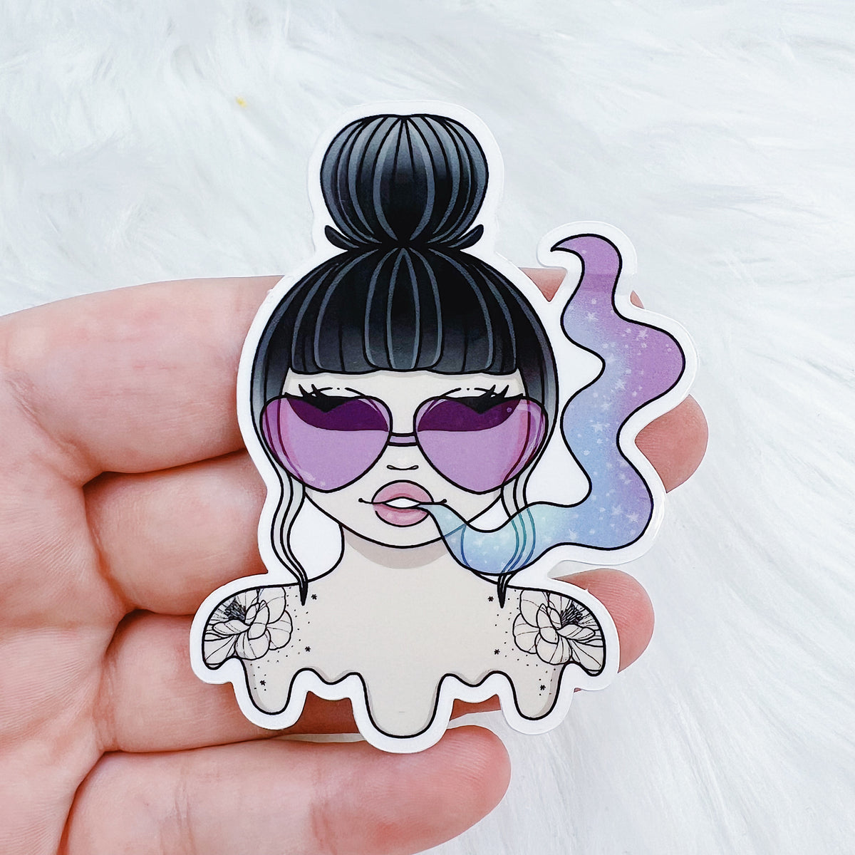 420 Babe Vinyl Sticker Die Cut | Choose your Skin Tone!