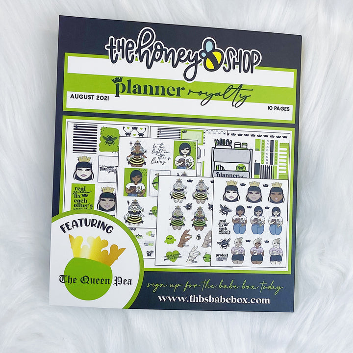 Planner Royalty Sticker Book | 10 Pages | Gold Foiled