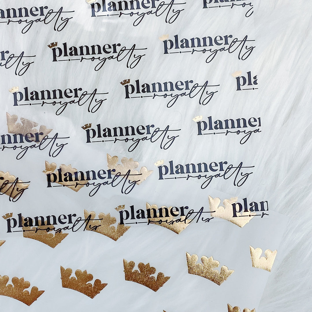 Planner Royalty Papers + Acetate + Vellum | Gold Foiled