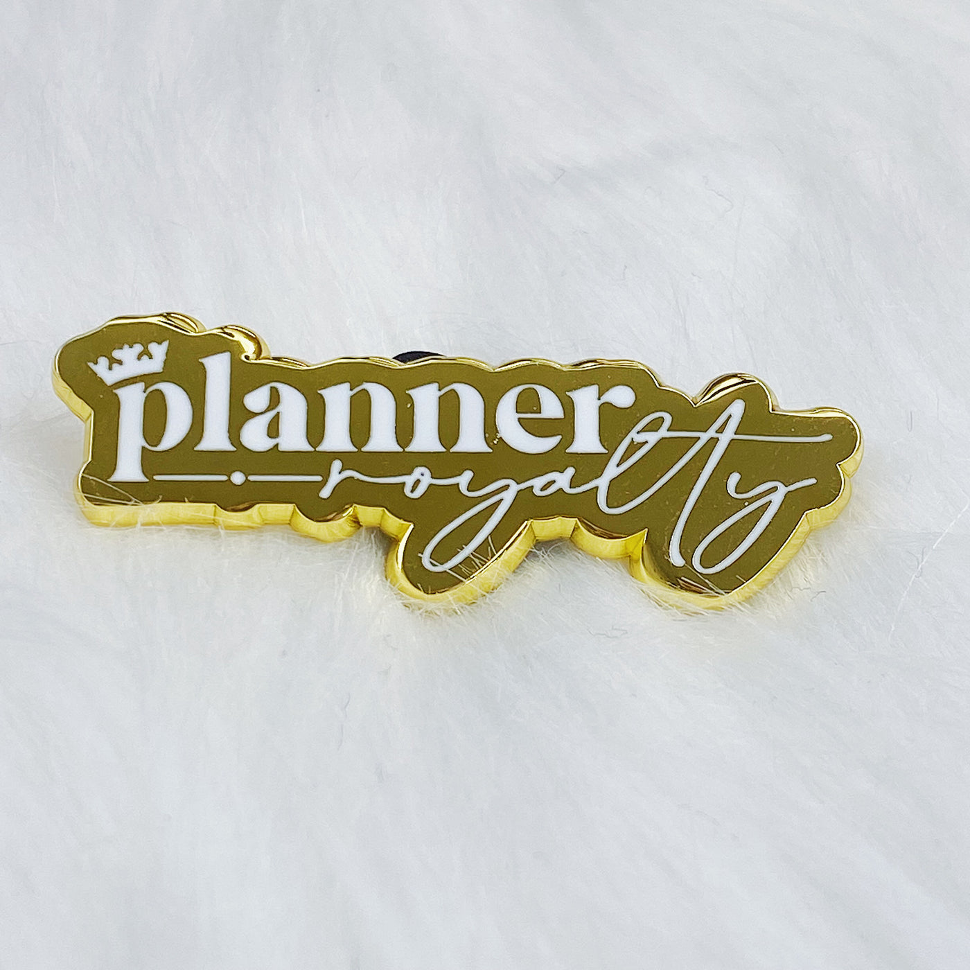Planner Royalty Enamel Pin | Gold Plated