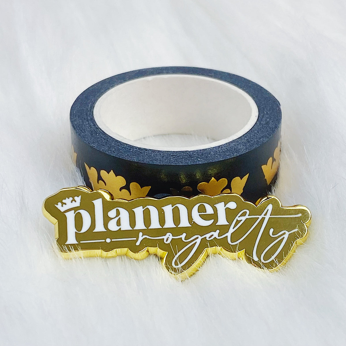 Planner Royalty Enamel Pin | Gold Plated