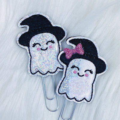 Witch Ghost with BOW Feltie Planner Clip