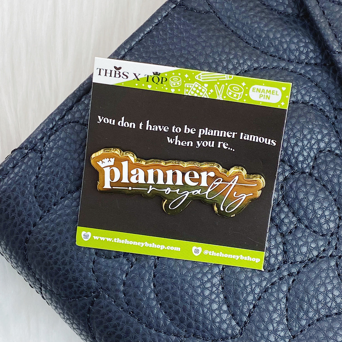 Planner Royalty Enamel Pin | Gold Plated