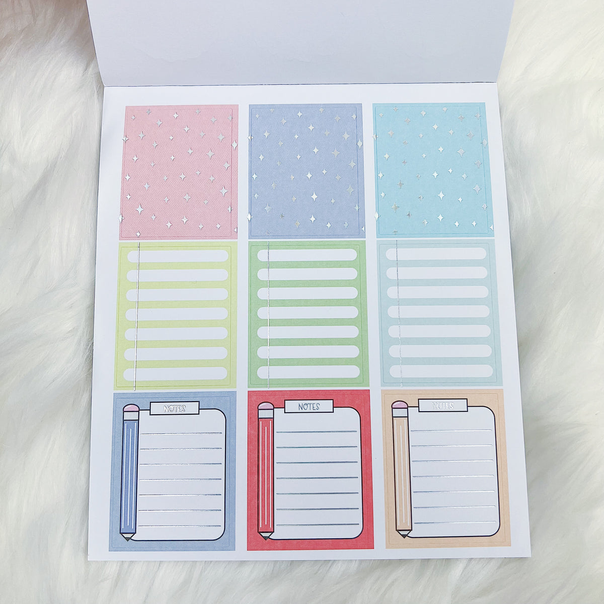 Bold Functional Deluxe Sticker Book | Matte Sticker Paper | 15 Pages | Holo Foiled