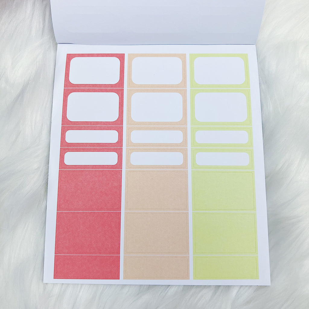 Bold Functional Deluxe Sticker Book | Matte Sticker Paper | 15 Pages | Holo Foiled