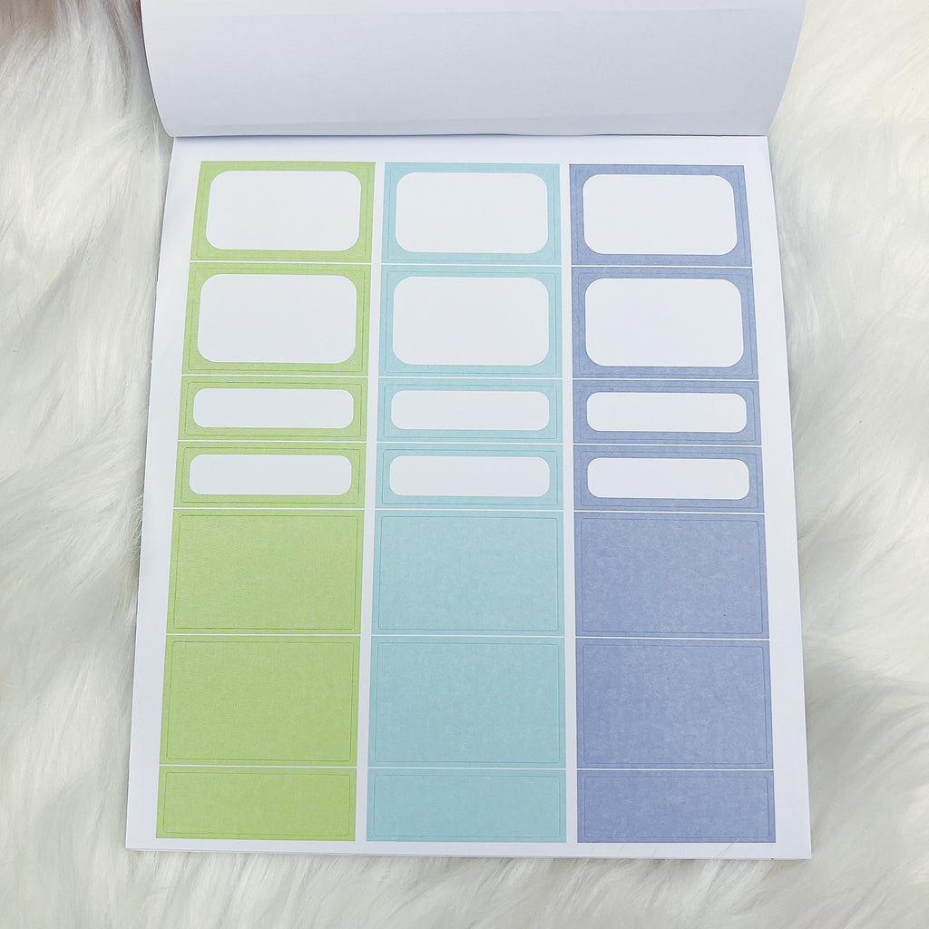 Bold Functional Deluxe Sticker Book | Matte Sticker Paper | 15 Pages | Holo Foiled