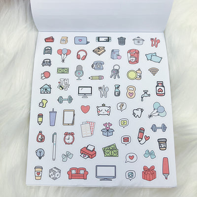 Bold Functional Deluxe Sticker Book | Matte Sticker Paper | 15 Pages | Holo Foiled
