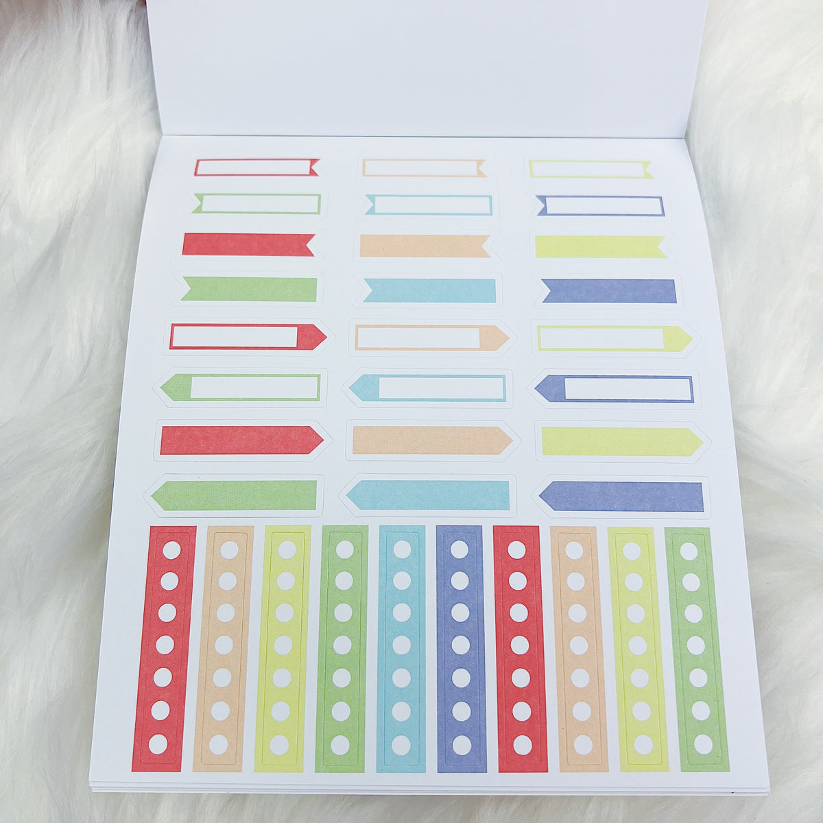 Bold Functional Deluxe Sticker Book | Matte Sticker Paper | 15 Pages | Holo Foiled
