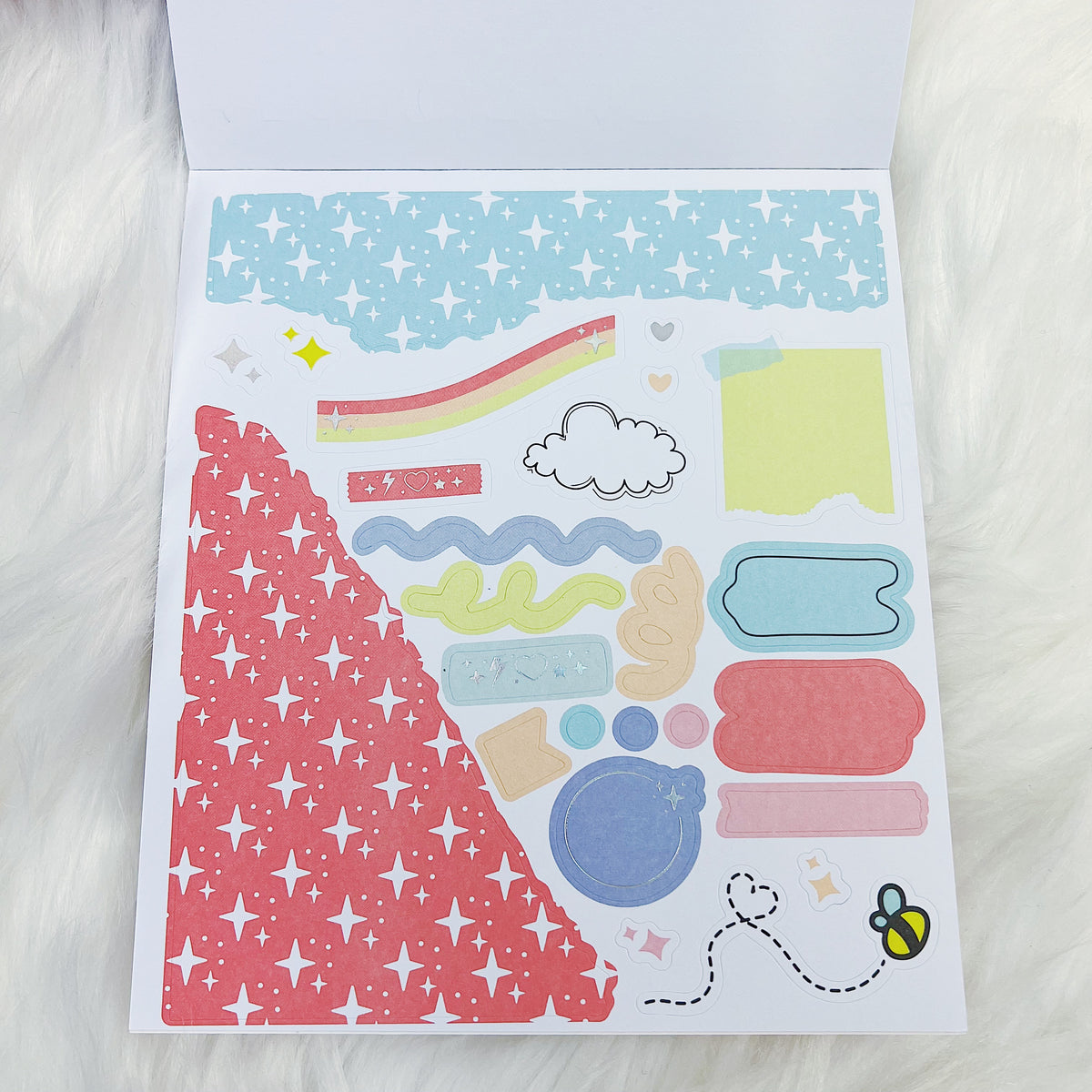 Bold Functional Deluxe Sticker Book | Matte Sticker Paper | 15 Pages | Holo Foiled