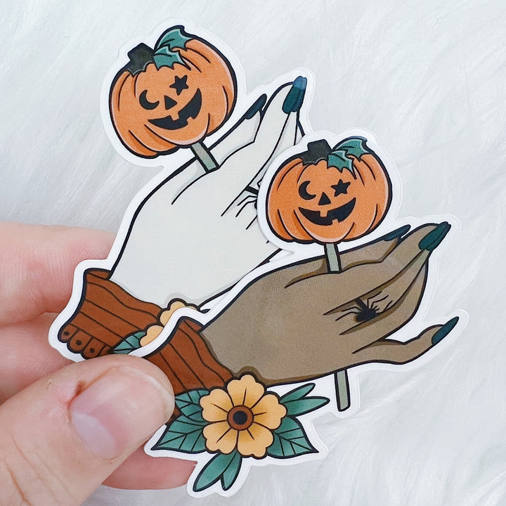 Pumpkin Sucker Vinyl Sticker Die Cut