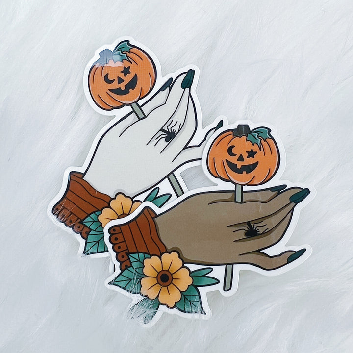 Pumpkin Sucker Vinyl Sticker Die Cut